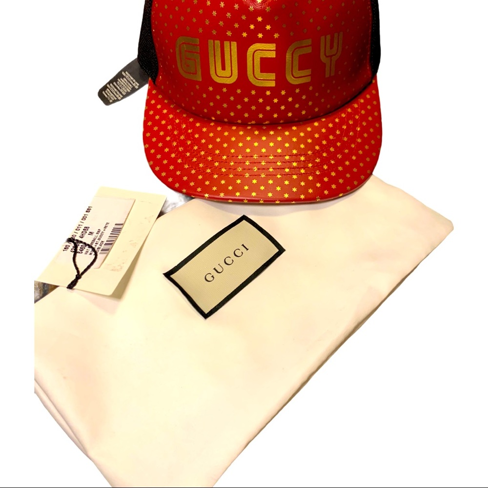 Gucci Leather Cap - NWT! - Picture 1 of 5